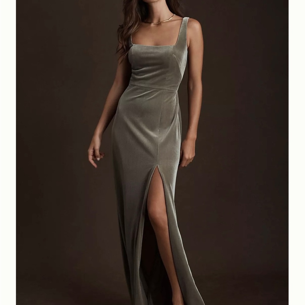 Anthropologie BHLDN Velvet Maxi Dress